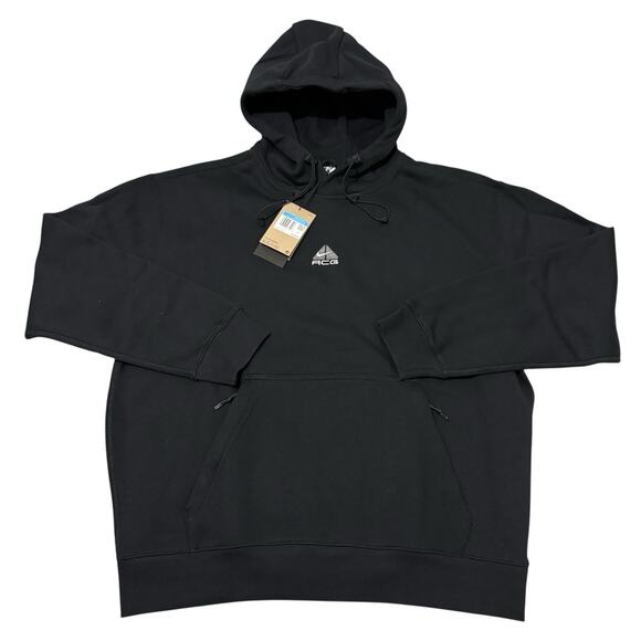 Nike ACG Therma Fit Hoodie Black Heavyweight Oversized DH3087-013 Size Medium - Picture 1 of 6